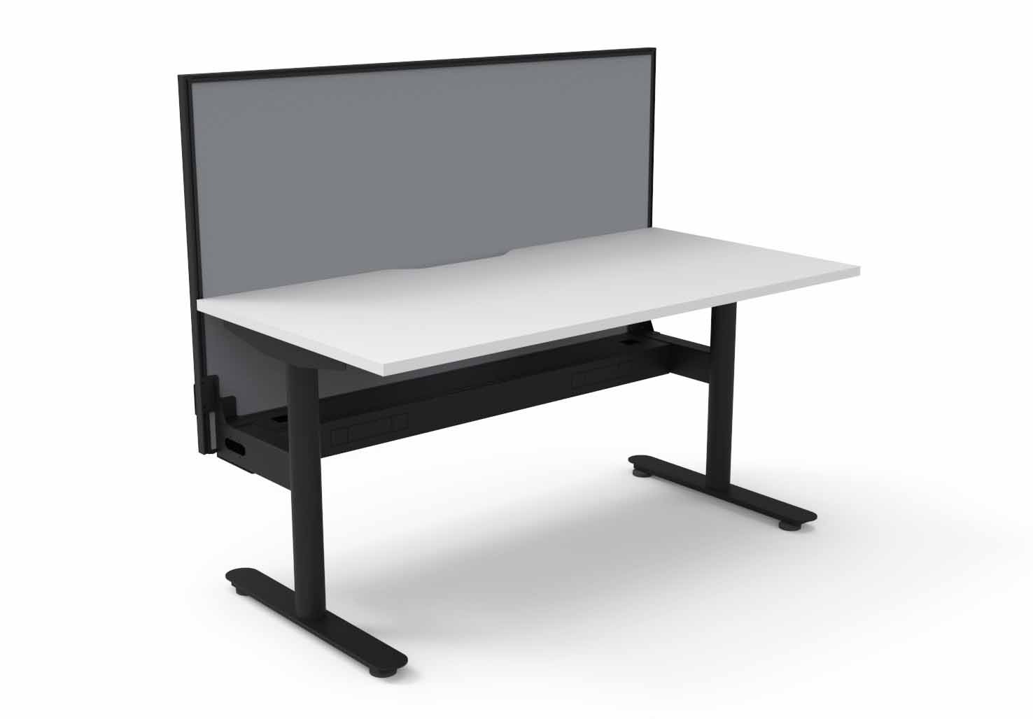 Halo Static Single Sided Workstation - with Screen